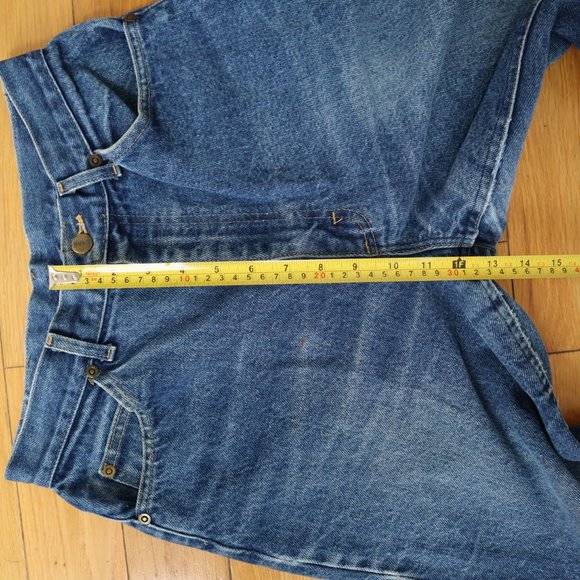 Vintage L.L. Bean High Waisted Wide Leg Blue Jeans - Picture 15 of 16